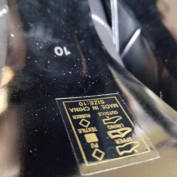 Black western Azalea Wang Baby Platform square toe Boots size 10 - Picture 9 of 10